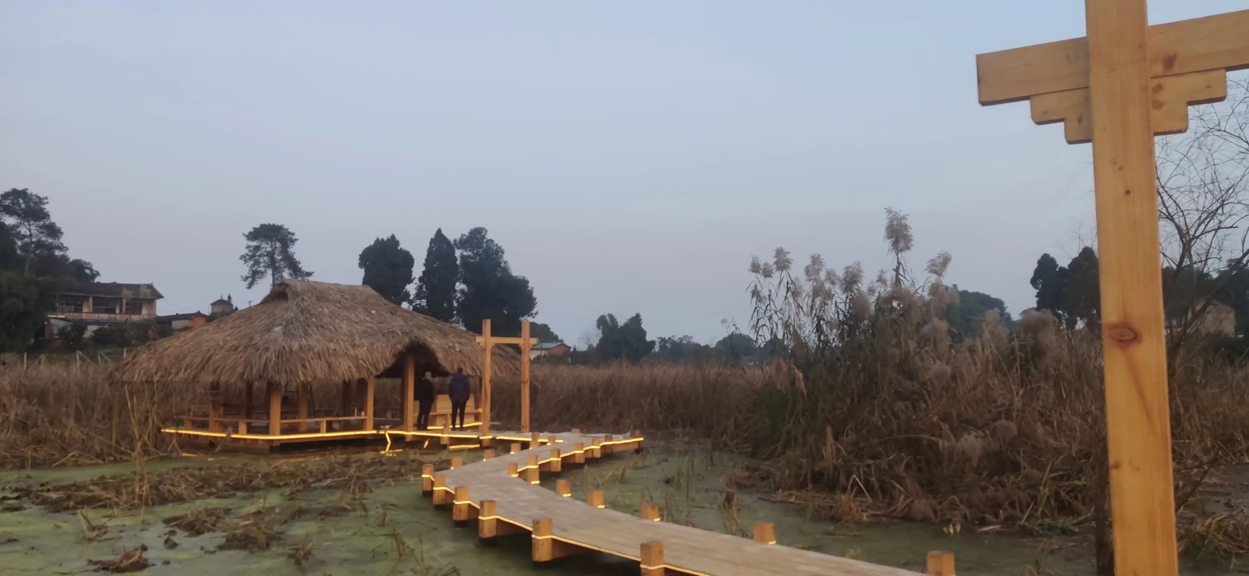 香蒲中央公园栈道